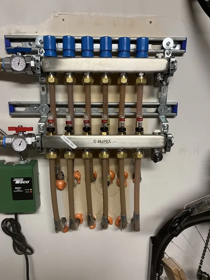 Plumber performing Leak Detection at a residential property in Canal Winchester